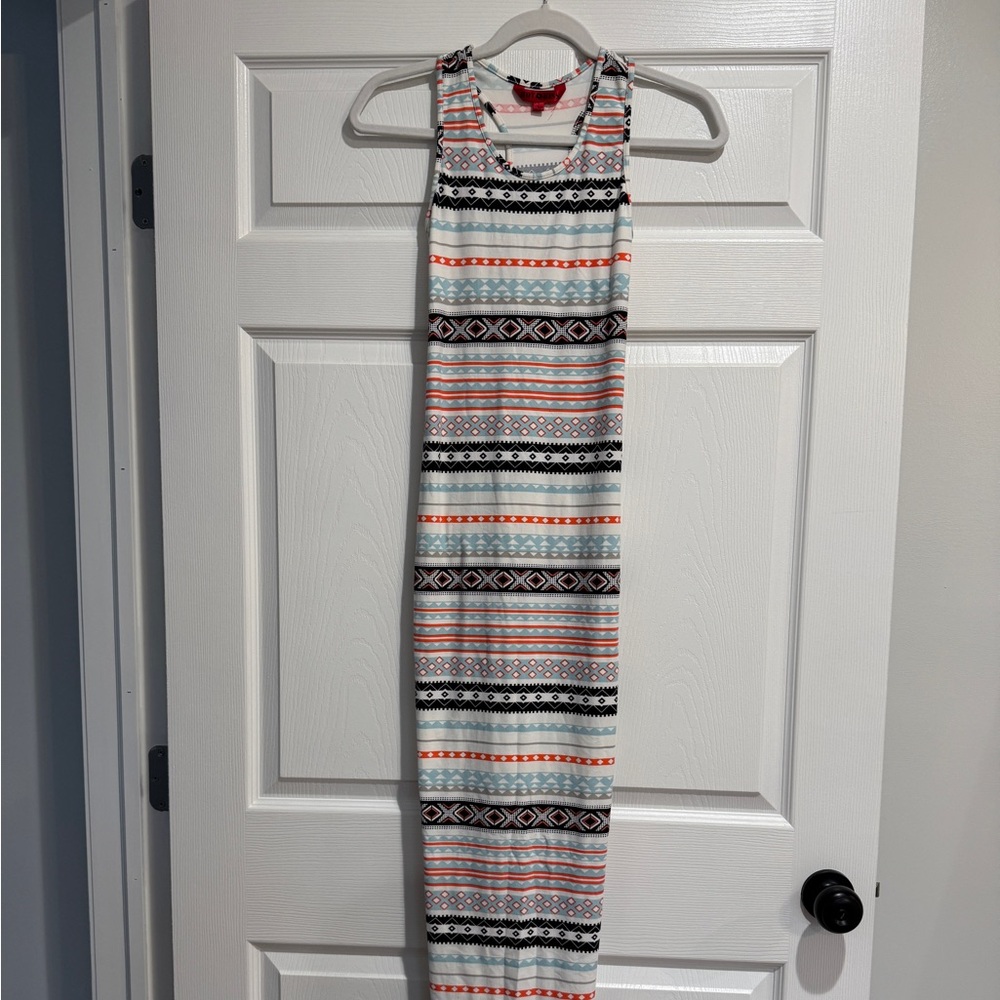 Hot Kiss Multicolor Striped Maxi Dress